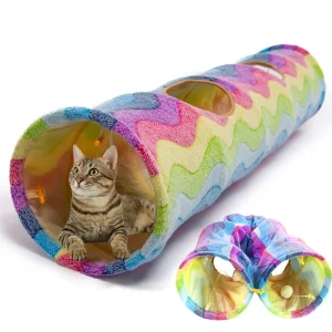 Tunnel arc jouet chat – produit pour animaux, accessoire pratique