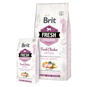 Brit Fresh Chicken with Potato Puppy Healthy Growth – 12 kg